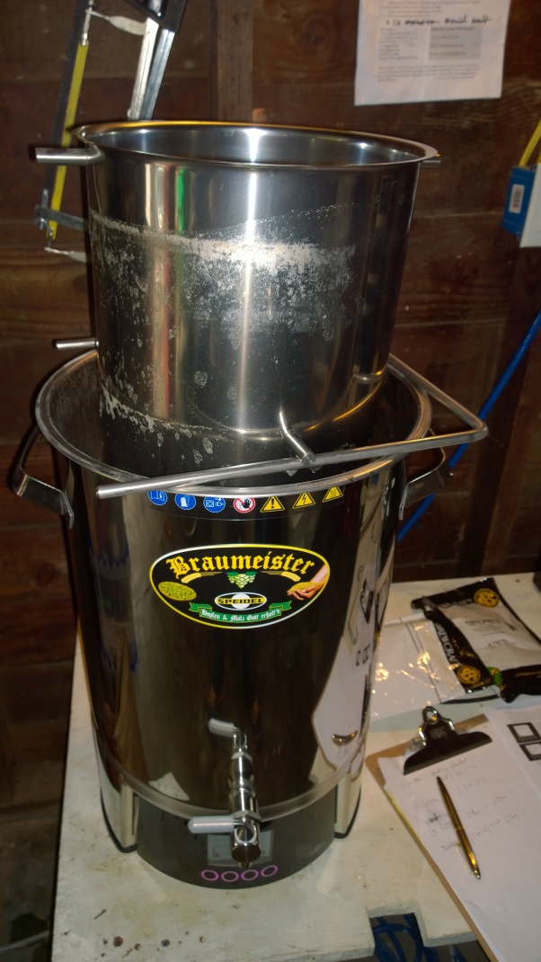 Braumeister, malt pipe, all-grain, electric brewing, IPA, speidel